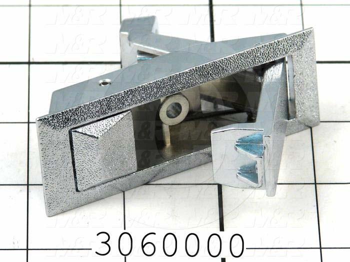 Latches, Compression Trigger Latch, 0.75"-1.25" Latching Distance, 4.00 in. Overall Length, 1.18" Width, 1.875" Thickness, Steel, Chrome Finish