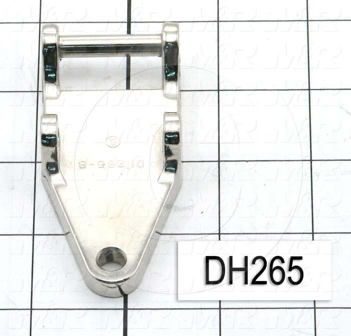 Latches, DH140 Copy Latch Assembly, Strike, 0.75"-1.25" Latching Distance, 3.38 in. Overall Length, 1.50 in. Width, 0.25 in. Thickness, Brass, Nickel Finish