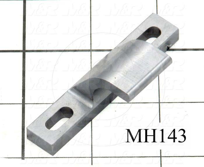 Latches, Works With MH157 Latch & Handle Assembly, Strike, 0.75"-1.25" Latching Distance, 2.88" Overall Length, 0.94 in. Width, 0.135" Thickness, Stainless Steel, Plain Finish, None Color