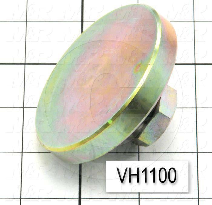 Leveling Devices, Threaded Swivel Socket Type, 3/4-10 Thread Size, Steel Pad Material, 3.000" Pad Diameter, 1.50" Height, Partial Thread Length