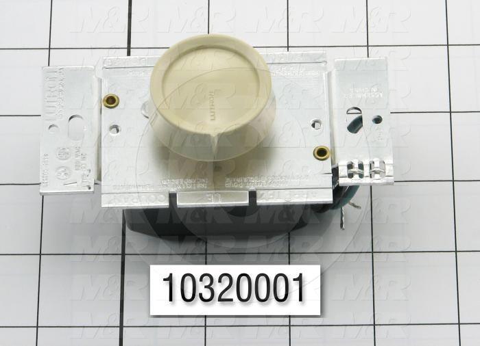 Lighting Dimmer, Dimmer Control, Rotary, 1 pole, 120V, 60Hz