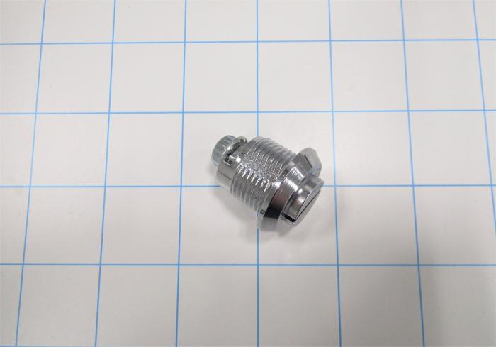 Lock, Housing, 0.79" X 1.42" Slot Mounting Hole Diameter, Slotted Recess, Stainless Steel, Zinc Bright Chrome Finish