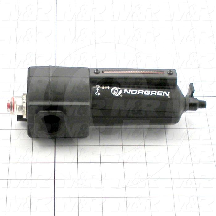 Lubricator, 3/4" PTF Port In, Oil-Mist Type, 5267 l/min Flow Rate, Manual Drain