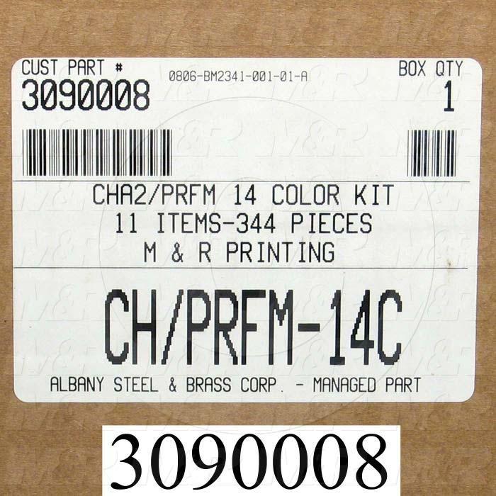 Machine Hardware Package, Machine Type Challenger 2 / Challenger 3 / Performer 14 Colors