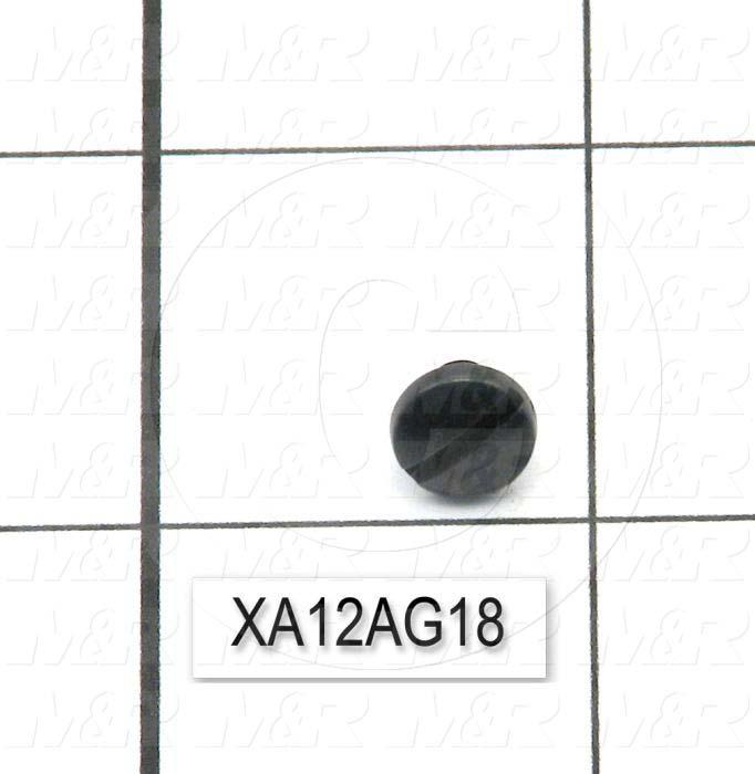 Machine Screws, Binding Head, Steel, Thread Size 8-32, Screw Length 0.19 in., 0.19" Thread Length, Right Hand, Black Oxide