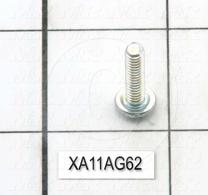 Machine Screws, Binding Head, Steel, Thread Size 8-32, Screw Length 0.63", 0.625" Thread Length, Right Hand, Nickel