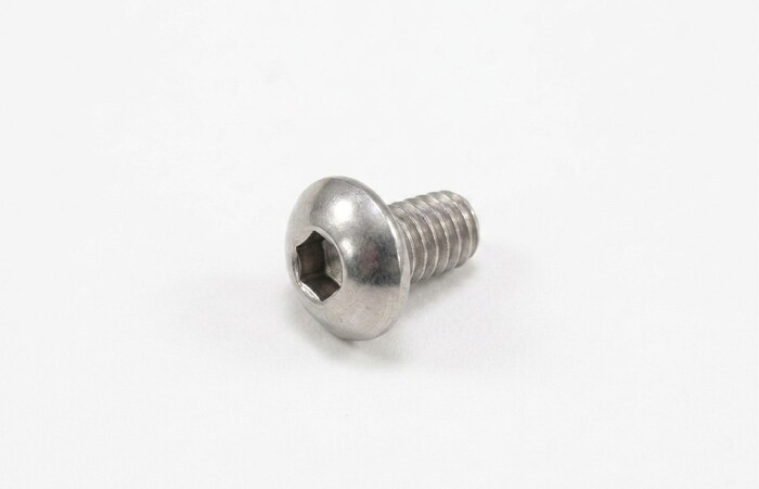 Machine Screws, Button Head, Stainless Steel, Thread Size 10-24, Screw Length 1/4 in., Full Thread Length, Right Hand, Plain