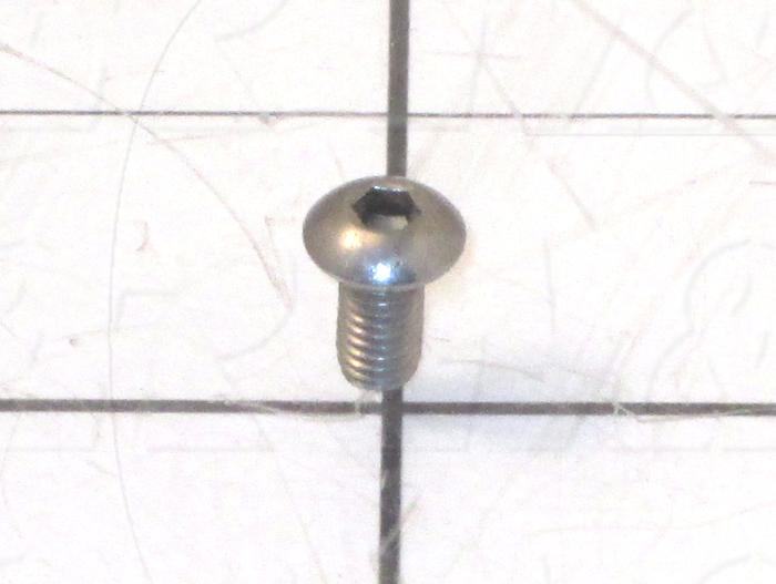 Machine Screws, Button Head, Stainless Steel, Thread Size 10-32, Screw Length 3/8", Full Thread Length, Right Hand