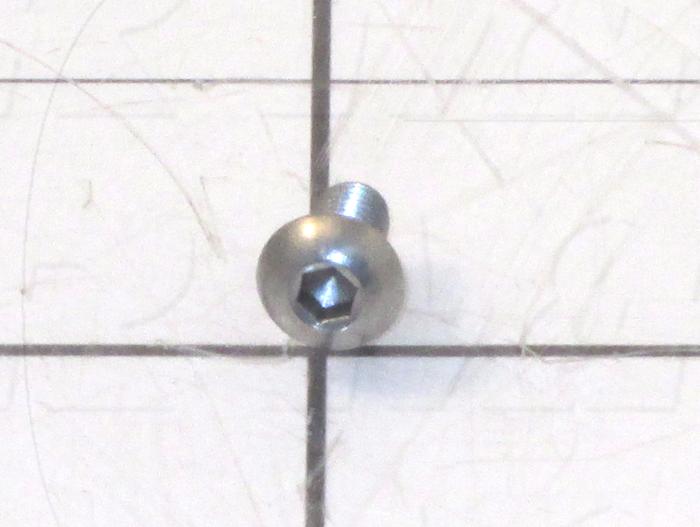 Machine Screws, Button Head, Stainless Steel, Thread Size 10-32, Screw Length 3/8", Full Thread Length, Right Hand