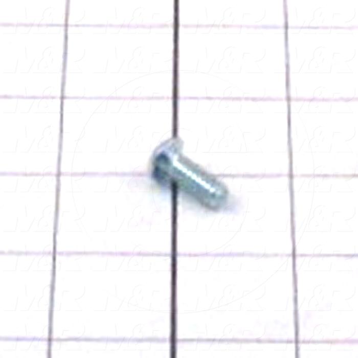 Machine Screws, Button Head, Steel, Thread Size 1/4"-20, Screw Length 5/8", Full Thread Length, Right Hand, Zinc