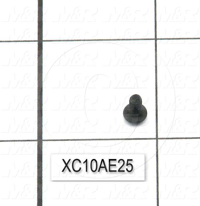 Machine Screws, Button Head, Steel, Thread Size 4-40, Screw Length 1/4 in., Full Thread Length, Right Hand, Black Oxide