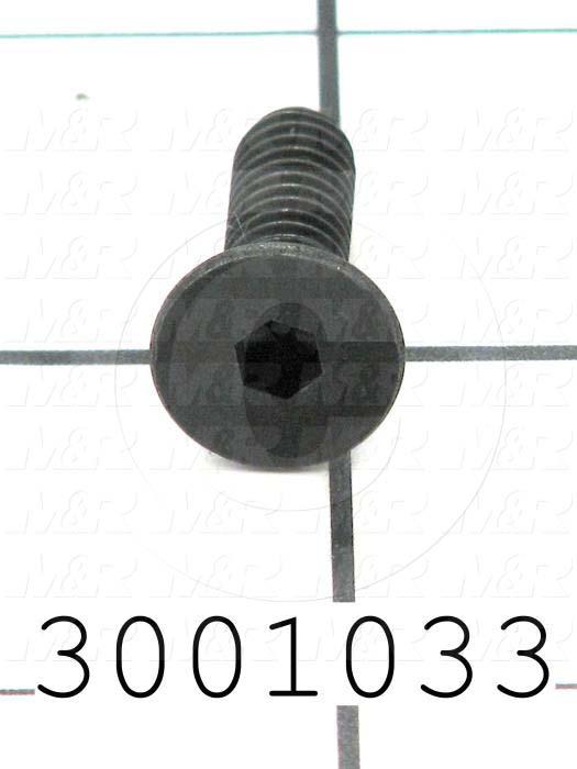 Machine Screws, Button Head, Steel, Thread Size 5/16-18, Screw Length 1 1/2 in., Full Thread Length, Right Hand, Black Oxide