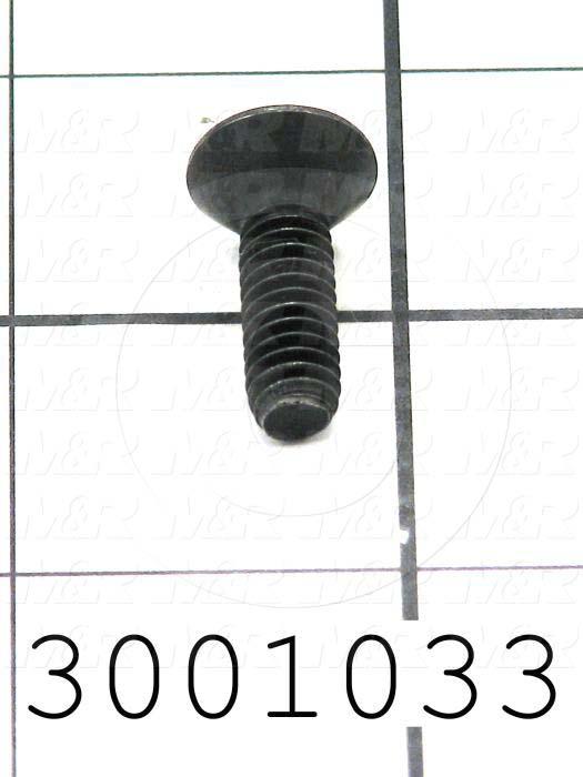 Machine Screws, Button Head, Steel, Thread Size 5/16-18, Screw Length 1 1/2 in., Full Thread Length, Right Hand, Black Oxide