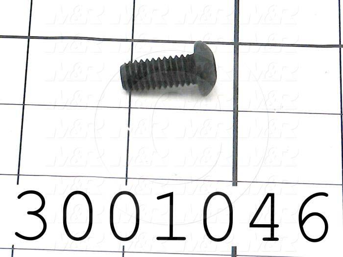 Machine Screws, Button Head, Steel, Thread Size 5/16-18, Screw Length 3/4", Full Thread Length, Right Hand, Black Electro Polyseal
