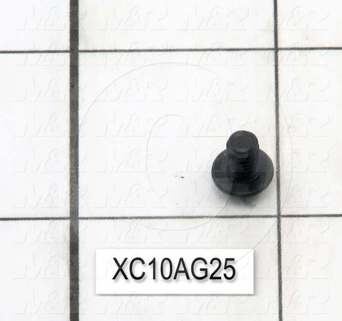 Machine Screws, Button Head, Steel, Thread Size 8-32, Screw Length 0.25 in., 0.25 Thread Length, Right Hand, Black Oxide