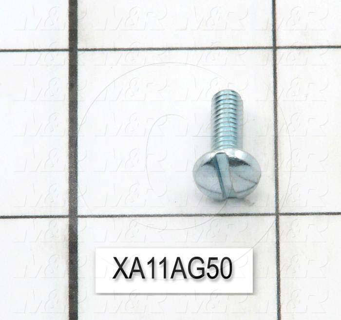 Machine Screws, Button Head, Steel, Thread Size 8-32, Screw Length 1/2 in., Full Thread Length, Right Hand, Zinc