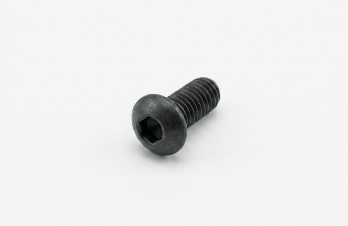 Machine Screws, Button Head, Thread Size M6, Screw Length 14 mm, Full Thread Length, Right Hand, Part for Poland Kruzer