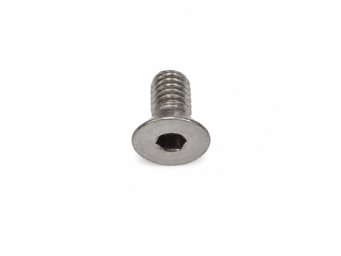 Machine Screws, Flat Head, Stainless Steel, Thread Size 10-32, Screw Length 3/8", Full Thread Length, Right Hand, Plain