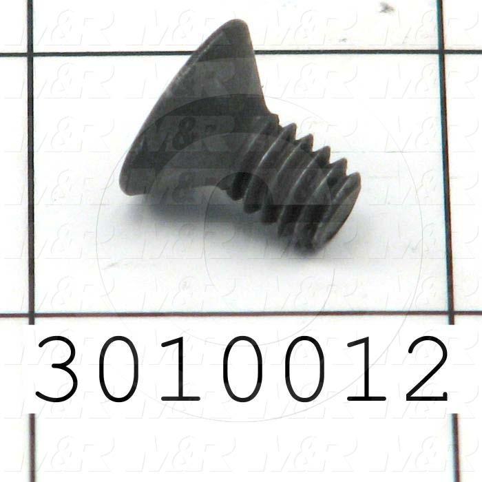 Machine Screws, Flat Head, Steel, Thread Size 1/4"-20, Screw Length 1/2 in., Full Thread Length, Right Hand, Black Oxide