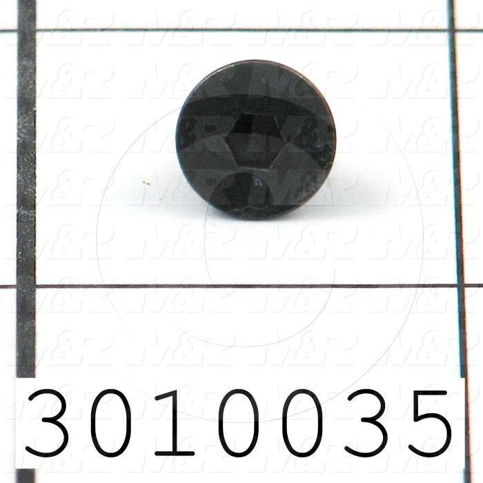 Machine Screws, Flat Head, Steel, Thread Size 10-24, Screw Length 1/4 in., Full Thread Length, Right Hand, Black Oxide