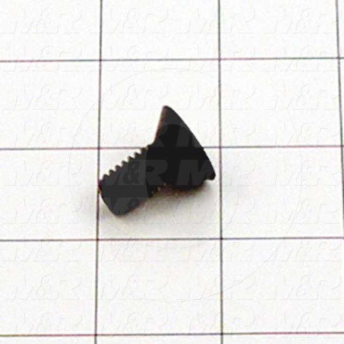 Machine Screws, Flat Head, Steel, Thread Size 3/8-16, Screw Length 7/8 in., Right Hand, Black Oxide