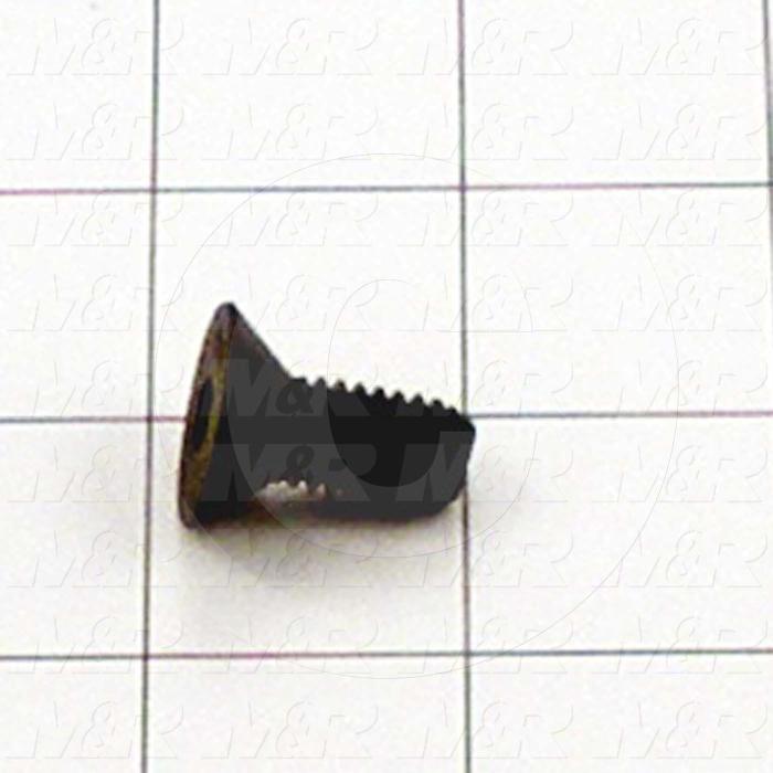 Machine Screws, Flat Head, Steel, Thread Size 3/8-16, Screw Length 7/8 in., Right Hand, Black Oxide