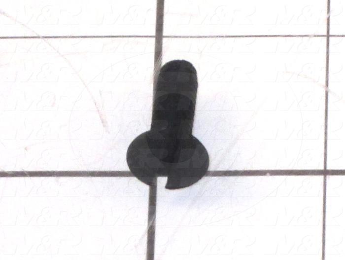 Machine Screws, Flat Slotted Head, Glass-Filled Nylon, Thread Size 1/4"-20, Screw Length 0.75 in., Right Hand