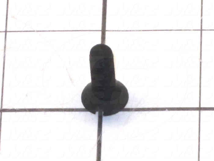 Machine Screws, Flat Slotted Head, Glass-Filled Nylon, Thread Size 1/4"-20, Screw Length 0.75 in., Right Hand