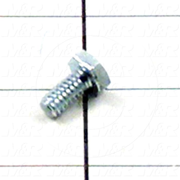 Machine Screws, Hex Head, Stainless Steel, Thread Size 1/4-20, Screw Length 1/2 in., Full Thread Length, Right Hand, Plain