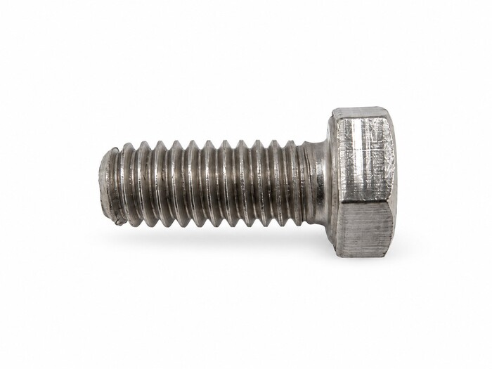 Machine Screws, Hex Head, Stainless Steel, Thread Size 5/16-18, Screw Length 3/4", Full Thread Length, Right Hand, Plain