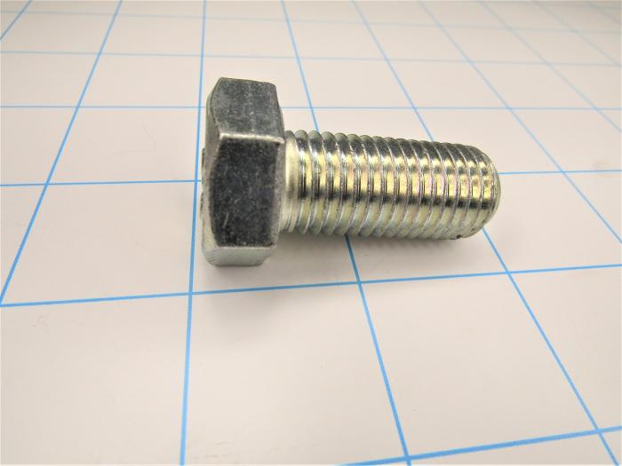 Machine Screws, Hex Head, Steel, Grade Class 8.8, Thread Size M16 X 2, Screw Length 35 mm, Full Thread Length, Right Hand, Zinc Plated