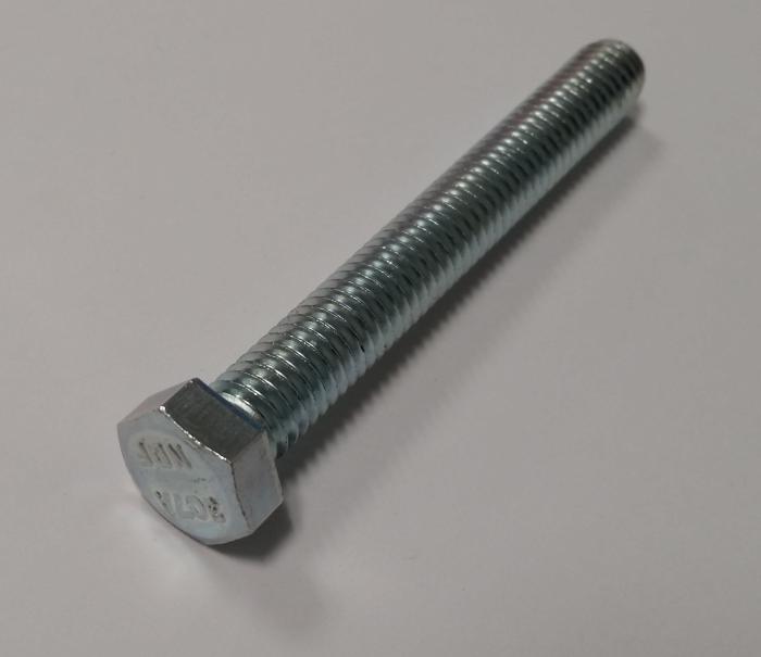 Machine Screws, Hex Head, Steel, Thread Size 3/8-16, Screw Length 3 in., Partial Thread Length, Right Hand, Zinc