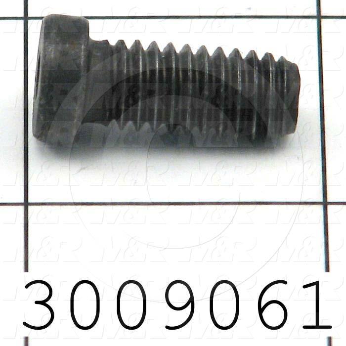 Machine Screws, Low Socket Head, Steel, Thread Size 5/16-18, Screw Length 3/4", Full Thread Length, Right Hand, Black Oxide