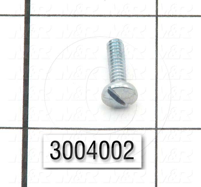 Machine Screws, Pan Phillips Head, Steel, Thread Size 6-32, Screw Length 1/2 in., Right Hand, Zinc