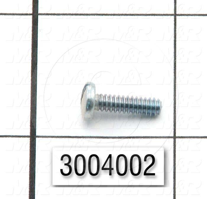 Machine Screws, Pan Phillips Head, Steel, Thread Size 6-32, Screw Length 1/2 in., Right Hand, Zinc