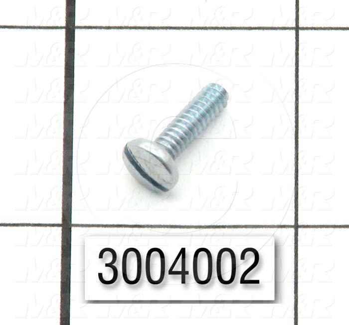 Machine Screws, Pan Phillips Head, Steel, Thread Size 6-32, Screw Length 1/2 in., Right Hand, Zinc