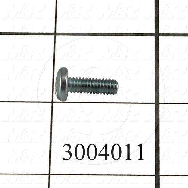 Machine Screws, Pan Phillips Head, Steel, Thread Size 8-32, Screw Length 1/2 in., Full Thread Length, Right Hand, Zinc