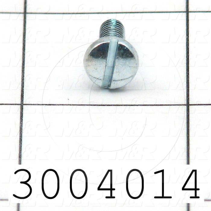 Machine Screws, Pan Phillips Head, Steel, Thread Size 8-32, Screw Length 1/2 in., Right Hand, Zinc