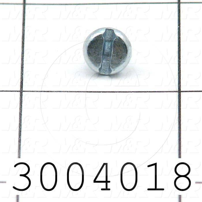 Machine Screws, Pan Phillips Head, Steel, Thread Size 8-32, Screw Length 1/4 in., Full Thread Length, Right Hand, Zinc