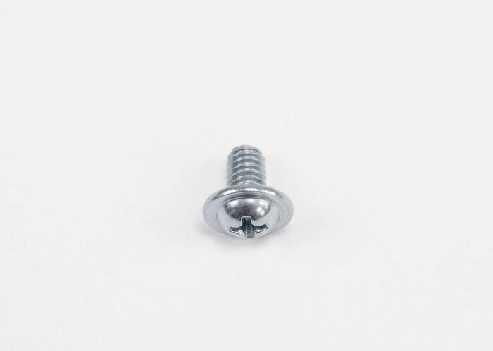 Machine Screws, Pan Phillips Head, Thread Size M3, Screw Length 6 mm, Right Hand, Flanged