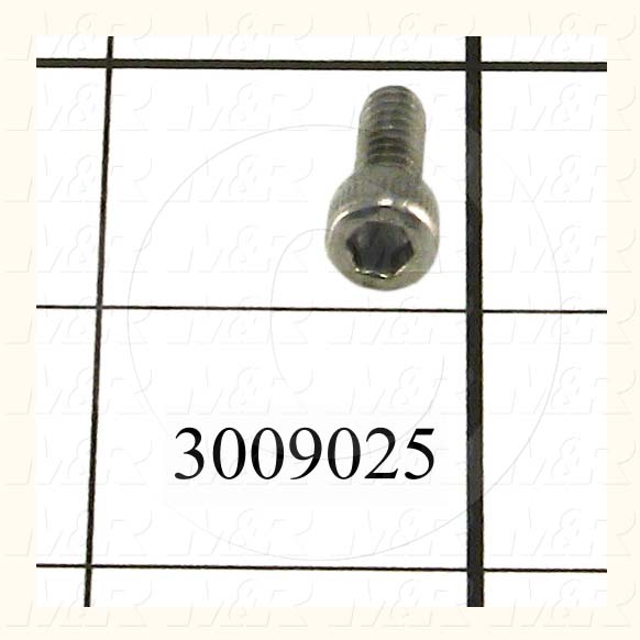 Machine Screws, Socket Head, Stainless Steel, Thread Size 10-24, Screw Length 1/2 in., Full Thread Length, Right Hand, Plain