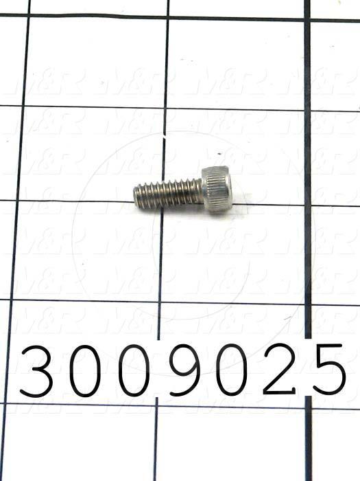 Machine Screws, Socket Head, Stainless Steel, Thread Size 10-24, Screw Length 1/2 in., Full Thread Length, Right Hand, Plain