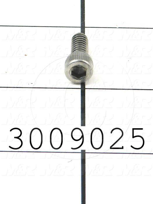 Machine Screws, Socket Head, Stainless Steel, Thread Size 10-24, Screw Length 1/2 in., Full Thread Length, Right Hand, Plain