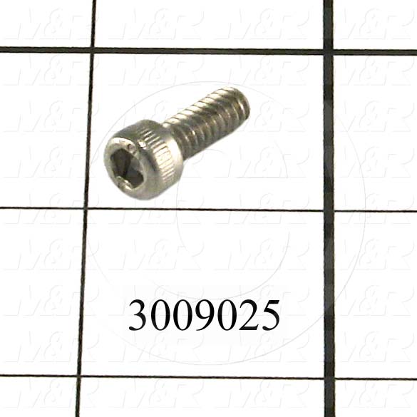 Machine Screws, Socket Head, Stainless Steel, Thread Size 10-24, Screw Length 1/2 in., Full Thread Length, Right Hand, Plain