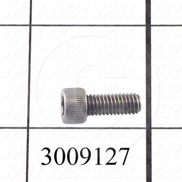 Machine Screws, Socket Head, Stainless Steel, Thread Size 10-32, Screw Length 1/2 in., Full Thread Length, Right Hand, Plain