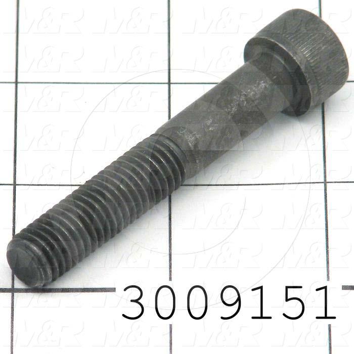 Machine Screws, Socket Head, Steel, Grade Class 12.9, Thread Size 2.157-18, Screw Length 60mm, Partial Thread Length, Right Hand, Black Oxide