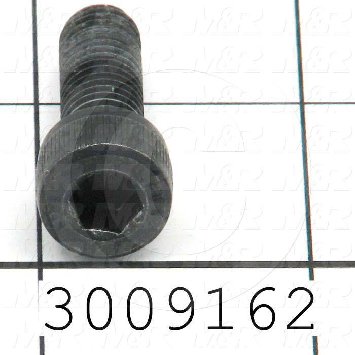 Machine Screws, Socket Head, Steel, Grade Class 12.9, Thread Size M8, Screw Length 25mm, Full Thread Length, Right Hand, Black Oxide