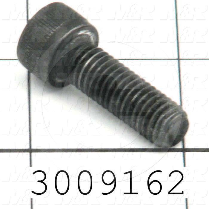 Machine Screws, Socket Head, Steel, Grade Class 12.9, Thread Size M8, Screw Length 25mm, Full Thread Length, Right Hand, Black Oxide