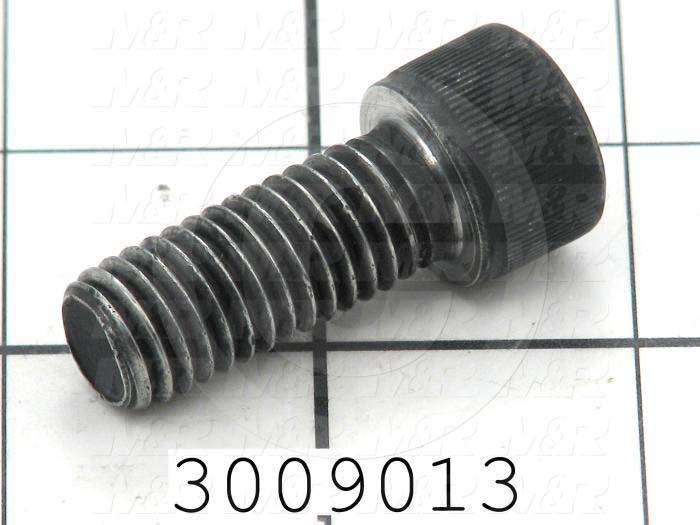 Machine Screws, Socket Head, Steel, Thread Size 1/2-13, Screw Length 1 1/4 in., Full Thread Length, Right Hand, Black Electro Polyseal