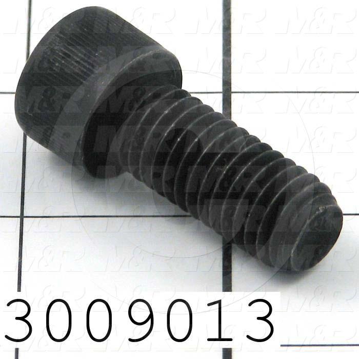 Machine Screws, Socket Head, Steel, Thread Size 1/2-13, Screw Length 1 1/4 in., Full Thread Length, Right Hand, Black Electro Polyseal